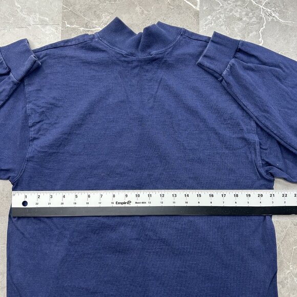 Vintage Wilson Mock Neck Shirt Mens Large Long Sleeve Baseball Pro 5000 - Picture 11 of 13